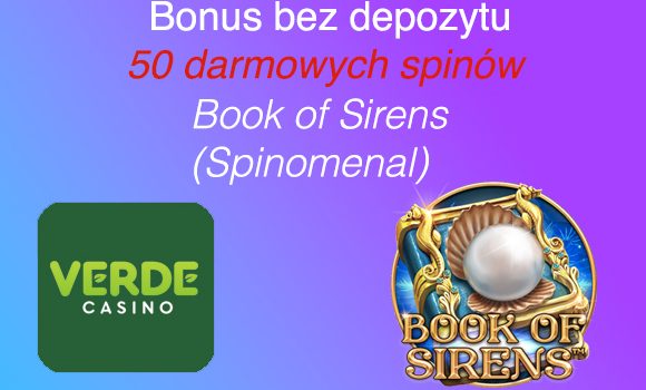 Bonus bez depozytu Verde Casino – 50 darmowych spinów!